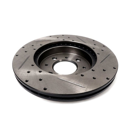 BLOX Racing Slotted And Cross-Drilled Rotor Left Side
