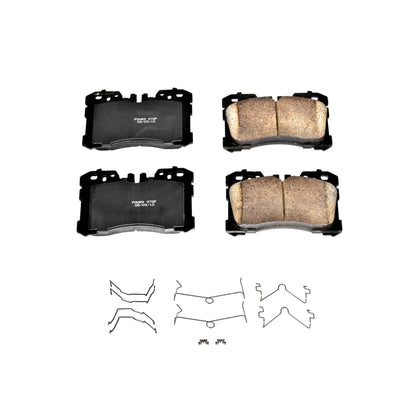 PowerStop Power Stop 07-17 Lexus LS460 Front Z17 Evolution Ceramic Brake Pads w/Hardware
