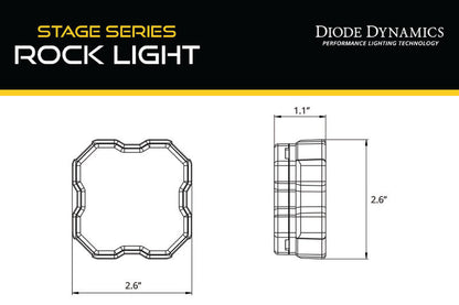 Diode Dynamics Stage Series Rock Light Magnet Mount Adapter Kit (one)