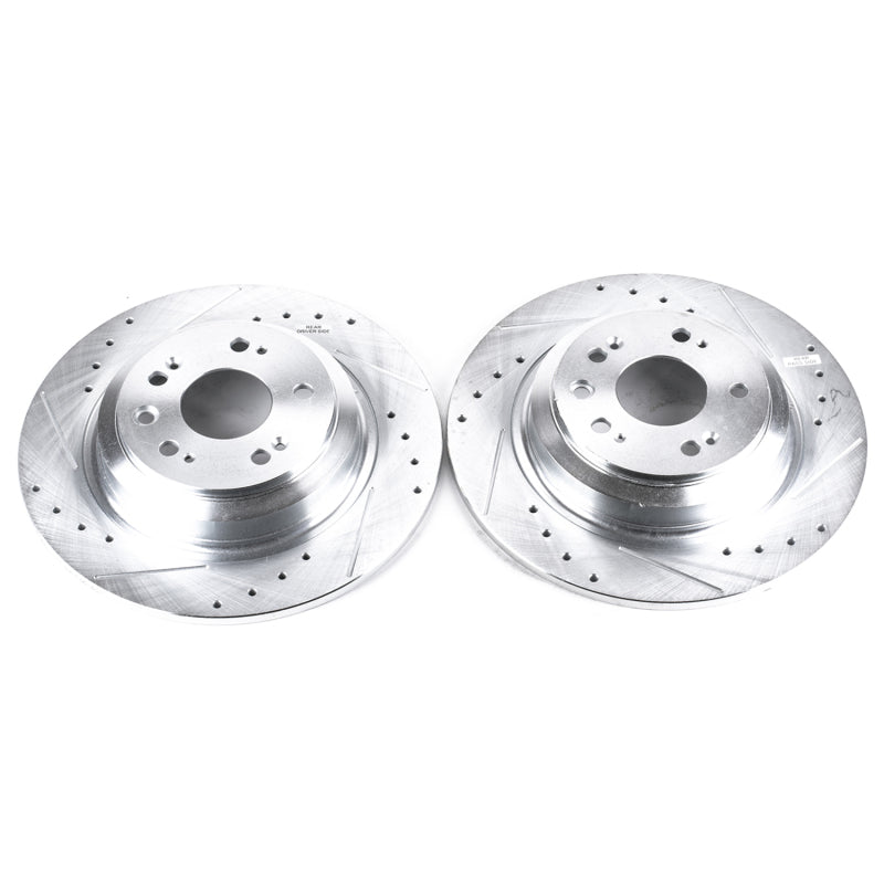 PowerStop Power Stop 09-14 Acura TL Rear Evolution Drilled & Slotted Rotors - Pair