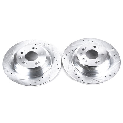 PowerStop Power Stop 09-14 Acura TL Rear Evolution Drilled & Slotted Rotors - Pair
