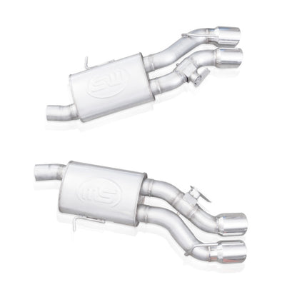Stainless Works 2016-18 Cadillac CTS-V Sedan Axle Back System Dual-Mode Turbo Mufflers 4in Tips