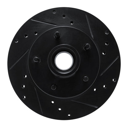 R1 Concepts R1 78-78 Buick Century Front Right Drilled & Slotted Black Brake Rotor