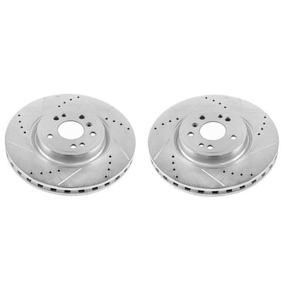 PowerStop Power Stop 16-17 Mercedes-Benz GLE300d Front Evolution Drilled & Slotted Rotors - Pair