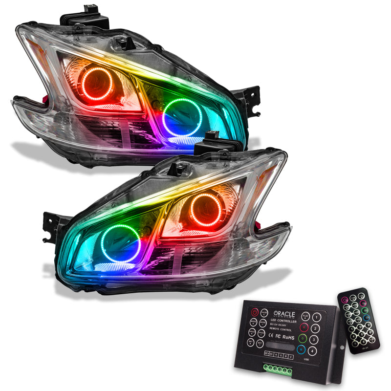 ORACLE Lighting Oracle 09-13 Nissan Maxima SMD HL (Non-HID)-Chrome - ColorSHIFT w/ 2.0 Controller