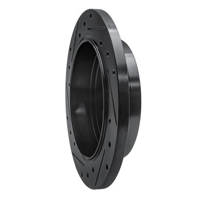 R1 Concepts R1 98-05 Mercedes-Benz ML320 Rear Right Drilled & Slotted Black Brake Rotor