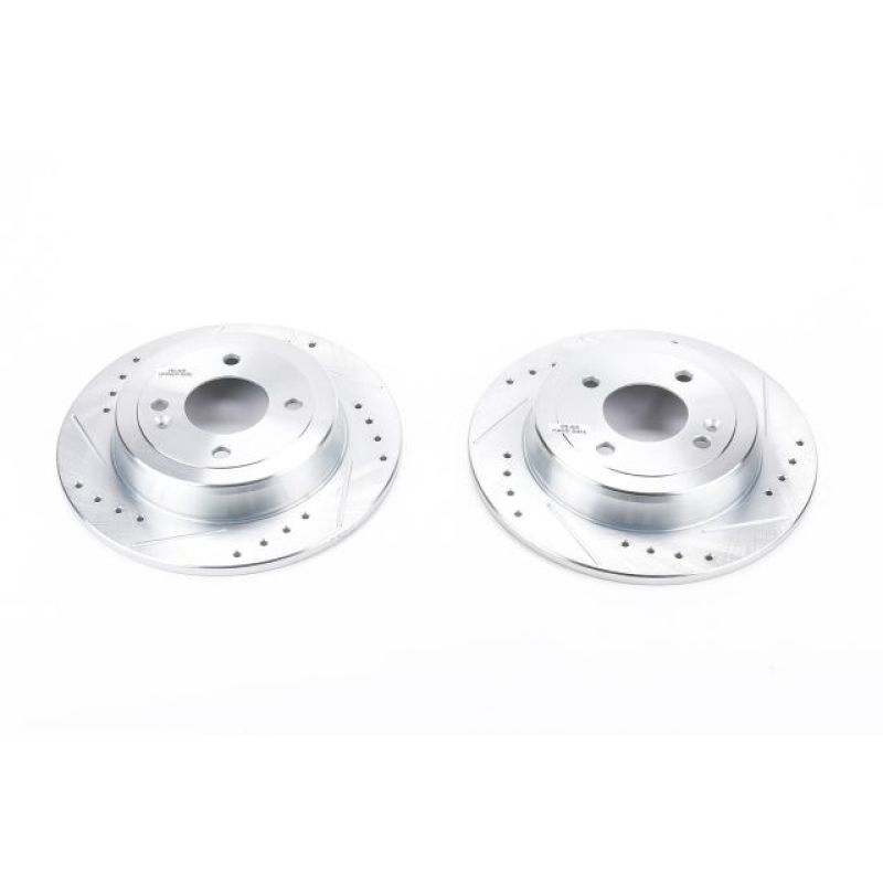 PowerStop Power Stop 12-19 Hyundai Accent Rear Evolution Drilled & Slotted Rotors - Pair