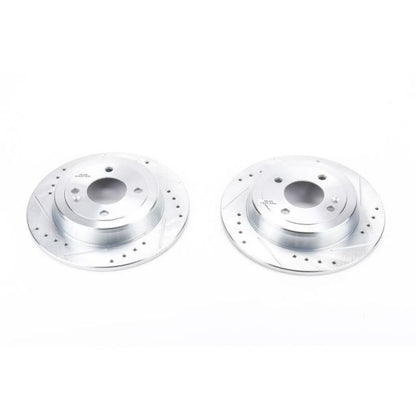 PowerStop Power Stop 12-19 Hyundai Accent Rear Evolution Drilled & Slotted Rotors - Pair