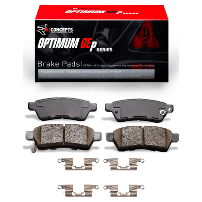 R1 Concepts R1 05-25 Nissan Frontier Rear Optimum OE Brake Pads & Hardware Kit