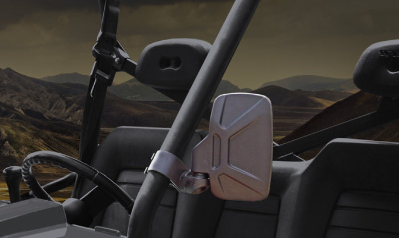 Seizmik 01+ A Cat/ Hon/JD/ Kaw/ Pol/ Suz/ Yam Breakaway Sideview Mirror - 1.75 in. Steel Clamp Pair