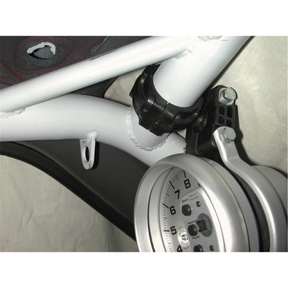 AutoMeter Gauge Mount Roll Pod For 1.625in. Roll Cage Fits 5in. Pedestal Tach Black