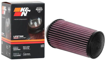 K&N Engineering K&N Universal Round Tapered Filter 3 inch FLG / 5 inch Bottom / 4 inch Top / 7 7/8 inch Height