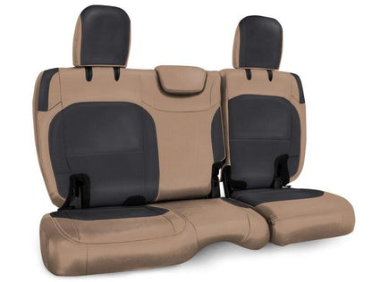PRP Seats PRP 2018+ Jeep Wrangler JLU/4 door Rear Bench Cover with Cloth Interior - Black/Tan