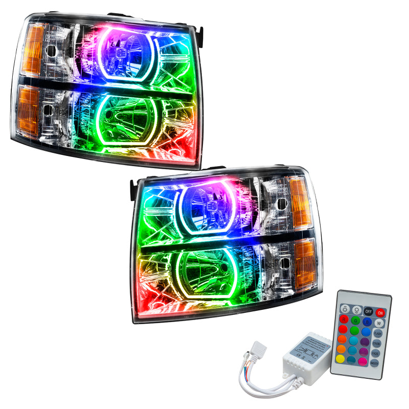 ORACLE Lighting Oracle 07-13 Chevrolet Silverado SMD HL - Square Style - ColorSHIFT w/ Simple Controller