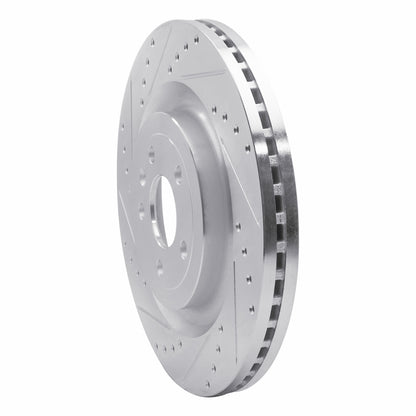 R1 Concepts R1 13-19 Ford Police Interceptor Utility Front Left Drilled & Slotted Silver Brake Rotor