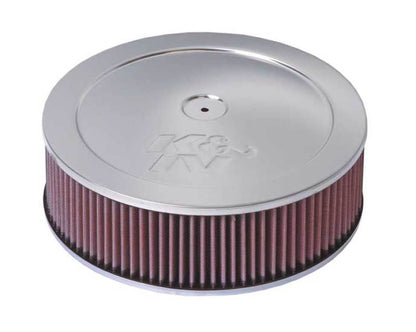 K&N Engineering K&N Custom Round Filter 5-1/8in FLG / 11in Dia / 4-3/4in H w/VENT