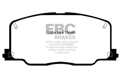 EBC 90-91 Lexus ES250 2.5 Redstuff Front Brake Pads