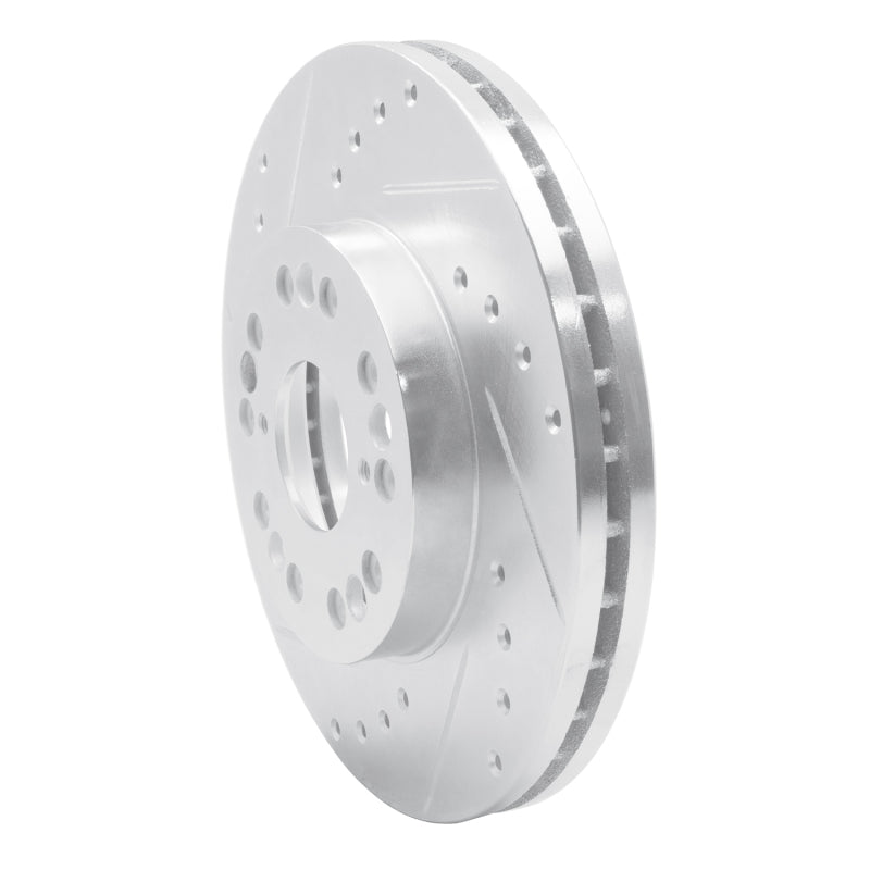 R1 Concepts R1 91-92 Lexus LS400 Front Left Drilled & Slotted Silver Brake Rotor