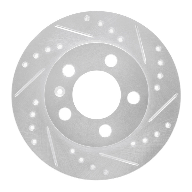 R1 Concepts R1 01-06 Audi TT Quattro Rear Right Drilled & Slotted Silver Brake Rotor