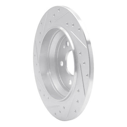 R1 Concepts R1 16-23 Mercedes-Benz Viano (Mexico) Rear Right Drilled & Slotted Silver Brake Rotor