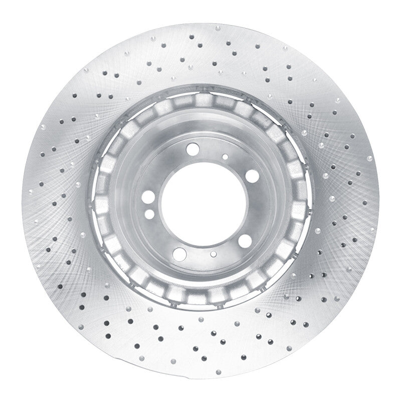 DFC 15-17 Porsche 911 Left Rear Drilled Hi-Carbon Alloy Geomet Coated Rotor