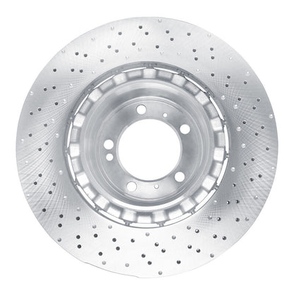 DFC 15-17 Porsche 911 Left Rear Drilled Hi-Carbon Alloy Geomet Coated Rotor