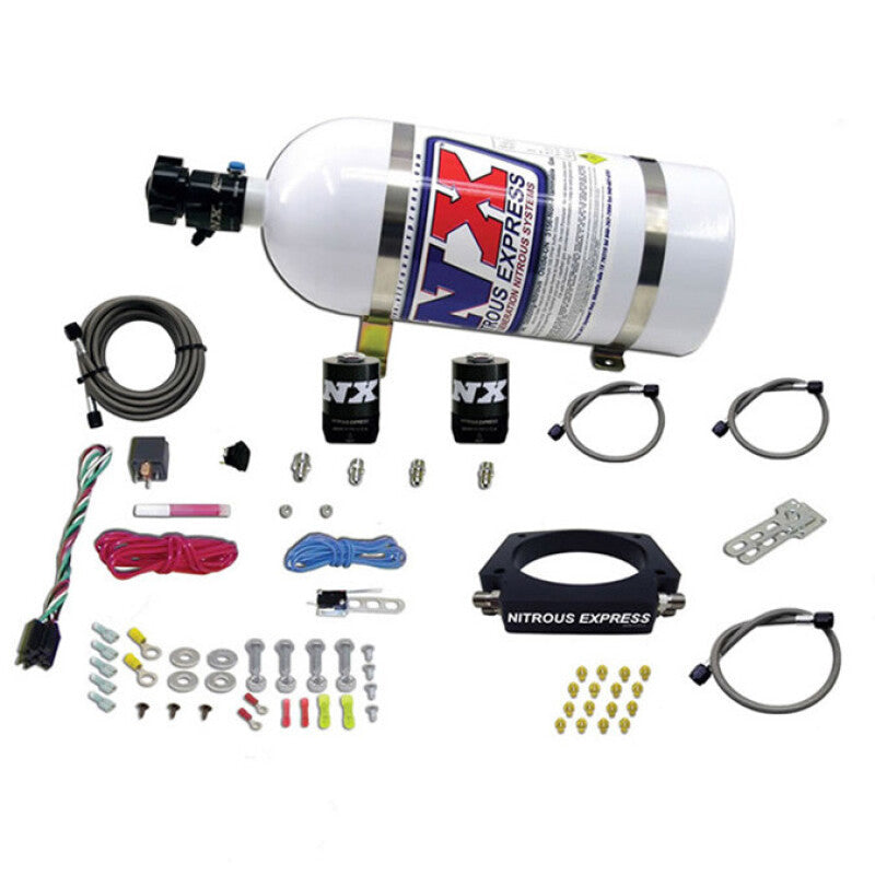 Nitrous Express GM LS 102mm Nitrous Plate Kit (50-400HP) w/10lb Bottle