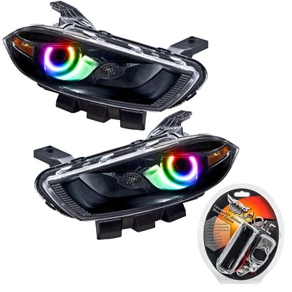 ORACLE Lighting Oracle 13-14 Dodge Dart (HID Style) SMD HL - Black - ColorSHIFT