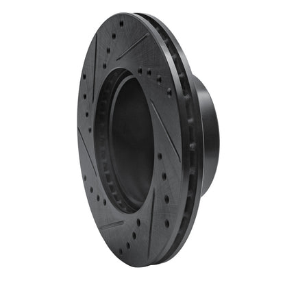 R1 Concepts R1 76-77 BMW 320I (USA/Canada) Front Right Drilled & Slotted Black Brake Rotor