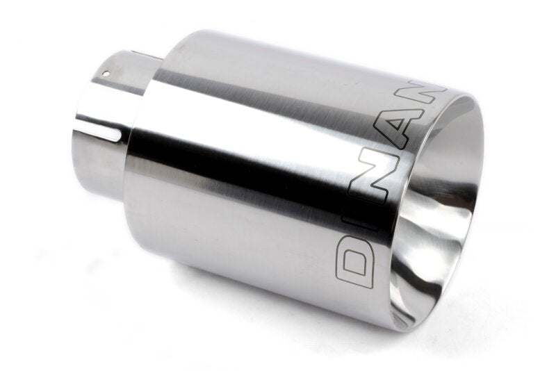 Dinan Double-Walled 4in Clamp-On Exhaust Tip - Polished - 4in Outlet / 2.5in Inlet
