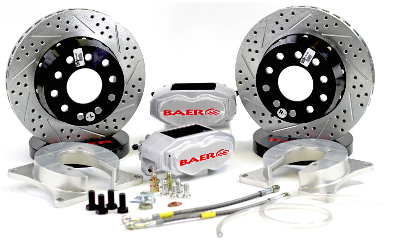 Baer Brakes GM Small Pattern 10/12 Bolt Bearing 11in SS4+ Deep Stage Rear SDZ Brake Kit - Clear