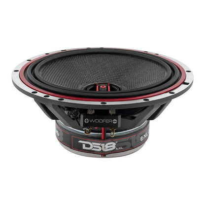 DS18 6.5in 120 Watts RMS 3 ohm 2-Way Coaxial Speakers And Component System w/ Fiberglass Cone