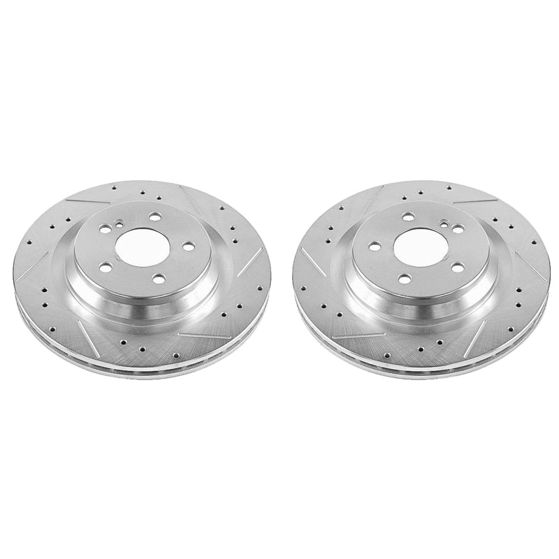 PowerStop Power Stop 09-14 Mercedes-Benz CL550 Rear Evolution Drilled & Slotted Rotors - Pair