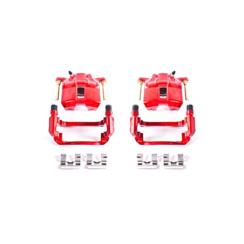 PowerStop Power Stop 03-07 Honda Accord Front Red Calipers w/Brackets - Pair