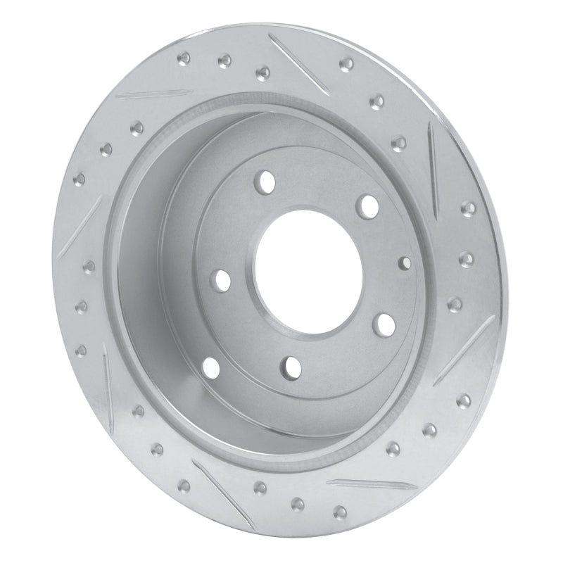 R1 Concepts R1 95-02 Mazda Millenia Rear Left Drilled & Slotted Silver Brake Rotor