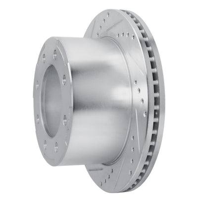 R1 Concepts R1 01-10 Chevrolet Express 3500 Rear Left Drilled & Slotted Silver Brake Rotor