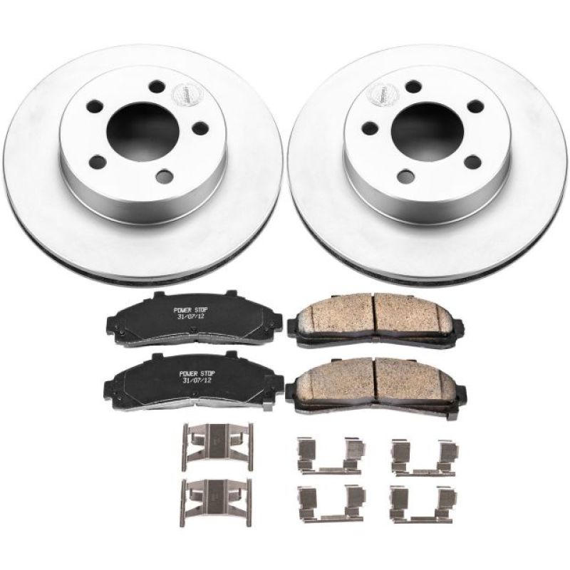 PowerStop Power Stop 95-01 Ford Explorer Front Z17 Evolution Geomet Coated Brake Kit