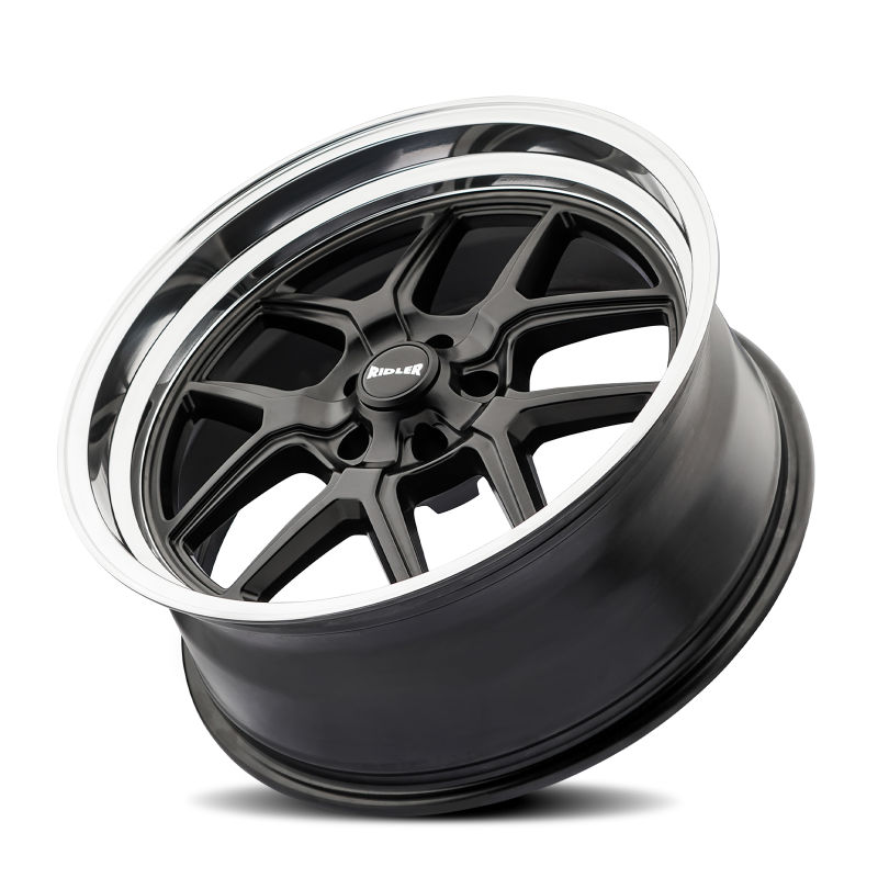 Ridler Wheels Ridler 610 20x8.5 / 5x114.3 BP / 0mm Offset / 83.82mm Hub Matte Black Polished Wheel