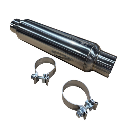 Kooks Headers Kooks 3in. Round Clamp In Muffler 14in. Long Polished Stainless Steel