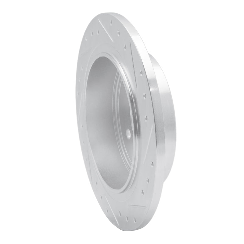 R1 Concepts R1 03-05 Ford Explorer Sport Trac Rear Left Drilled & Slotted Silver Brake Rotor