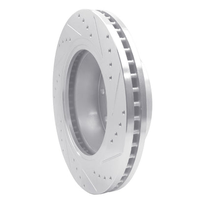R1 Concepts R1 12-21 Nissan NV1500 Front Left Drilled & Slotted Silver Brake Rotor