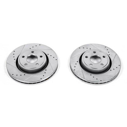 PowerStop Power Stop 11-19 Dodge Durango Front Evolution Drilled & Slotted Rotors - Pair