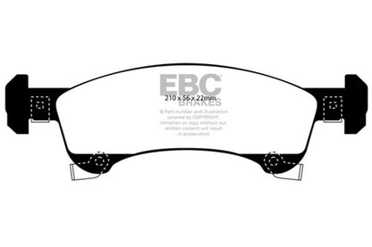EBC 02-06 Ford Expedition 4.6 2WD Greenstuff Front Brake Pads