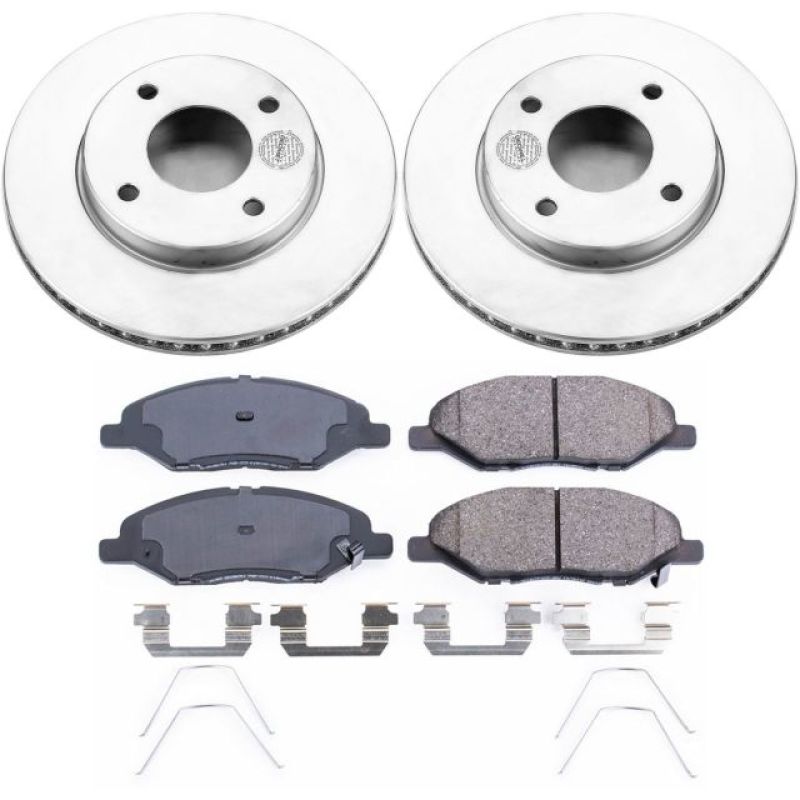 PowerStop Power Stop 09-11 Nissan Versa Front Z17 Evolution Geomet Coated Brake Kit
