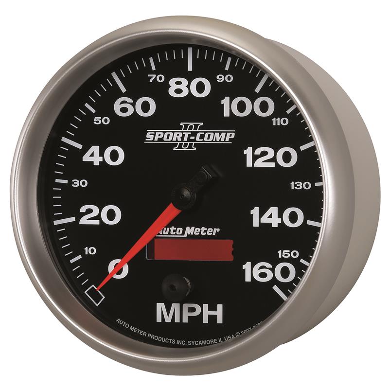 Autometer Sport-Comp II 5 inch 0-160MPH Electronic Programmable Speedometer