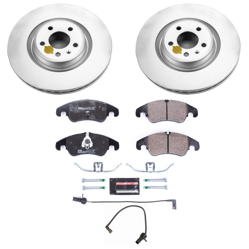 PowerStop Power Stop 14-18 Audi A6 Front Euro-Stop Brake Kit