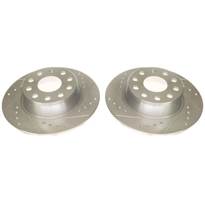 PowerStop Power Stop 2019 Volkswagen Jetta Rear Evolution Drilled & Slotted Rotors - Pair