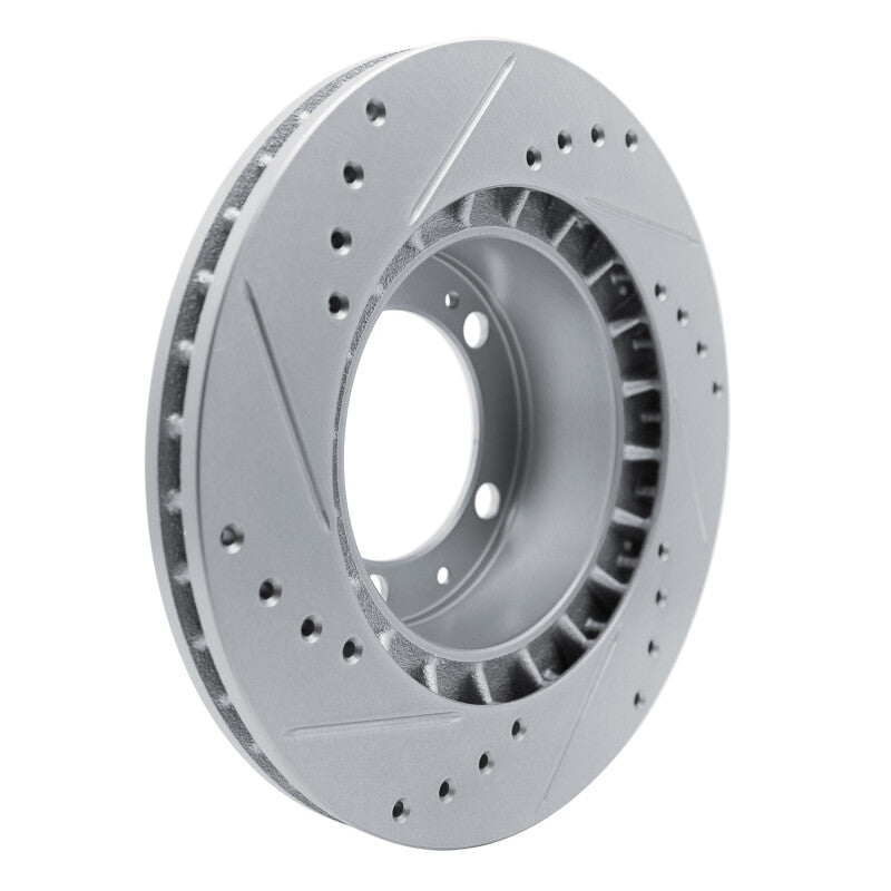 R1 Concepts R1 87-95 Porsche 944 Turbo Front Right Drilled & Slotted Silver Brake Rotor