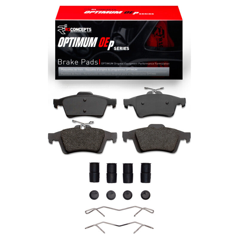 R1 Concepts R1 03-23 Cadillac BLS (Mexico) Rear Optimum OE Brake Pads & Hardware Kit