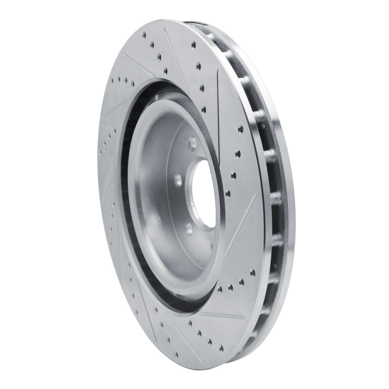 R1 Concepts R1 03-17 Dodge Viper Front Left Drilled & Slotted Silver Brake Rotor